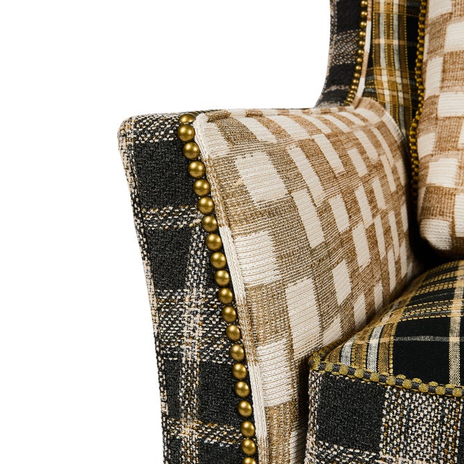 Mad for Plaid Wing Chair