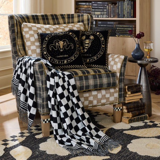 Mad for Plaid Wing Chair