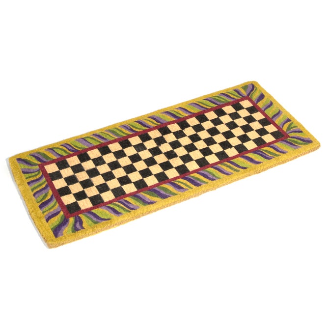 Courtly Check Double Door Entrance Mat