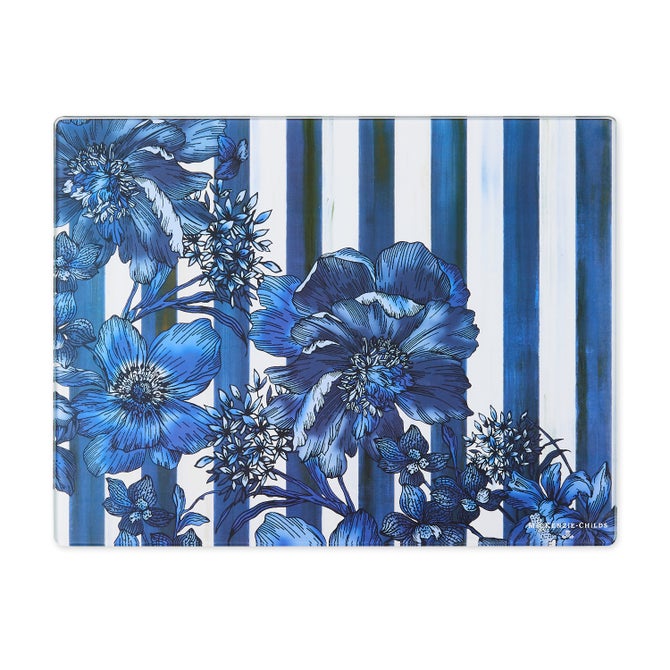 Royal English Garden Glass Cutting Boards, Set of 2