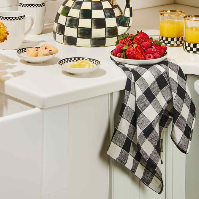Linen Check Dish Towel