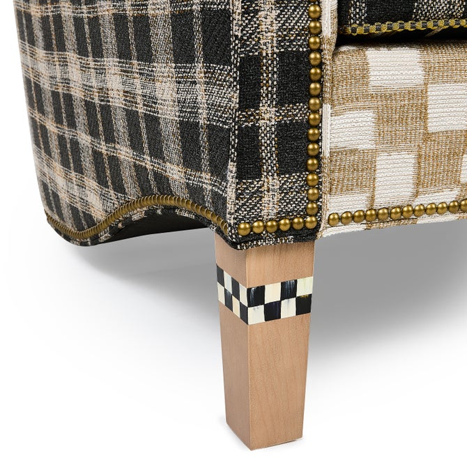 Mad for Plaid Wing Chair