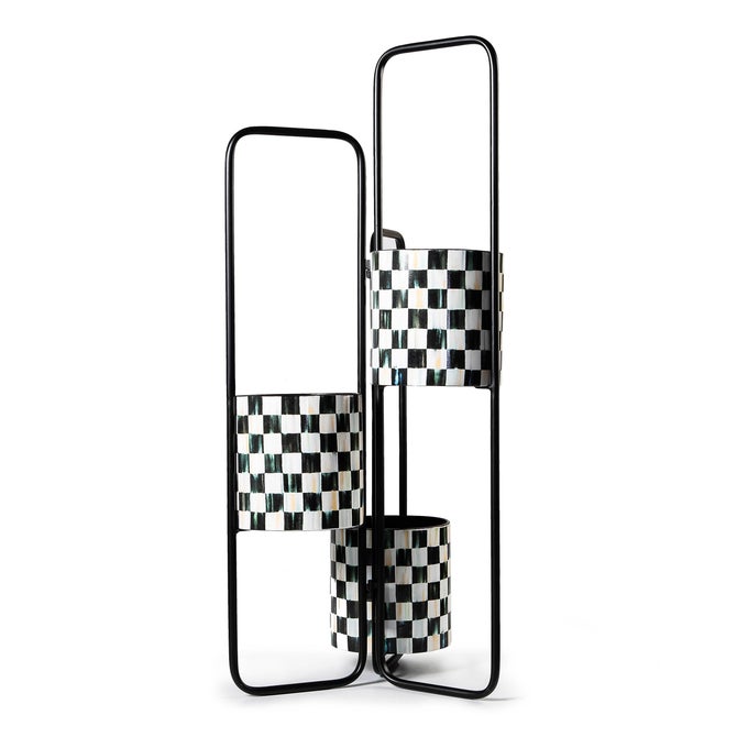 Courtly Check Triple Plant Stand