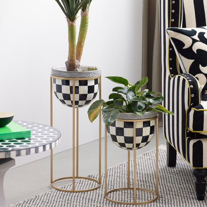 Courtly Check Short Plant Stand