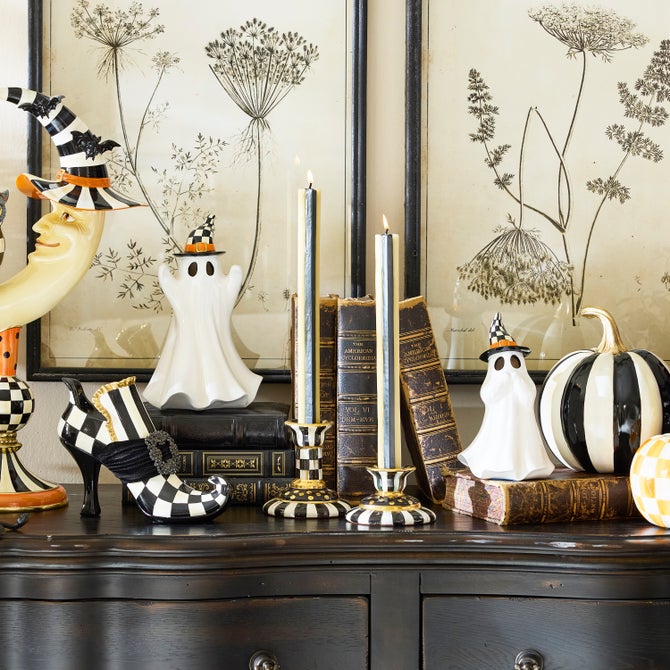 Courtly Illuminated Ghosts, Set of 2