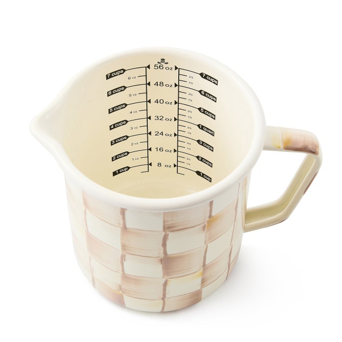 Mocha Check 7 Cup Measuring Cup
