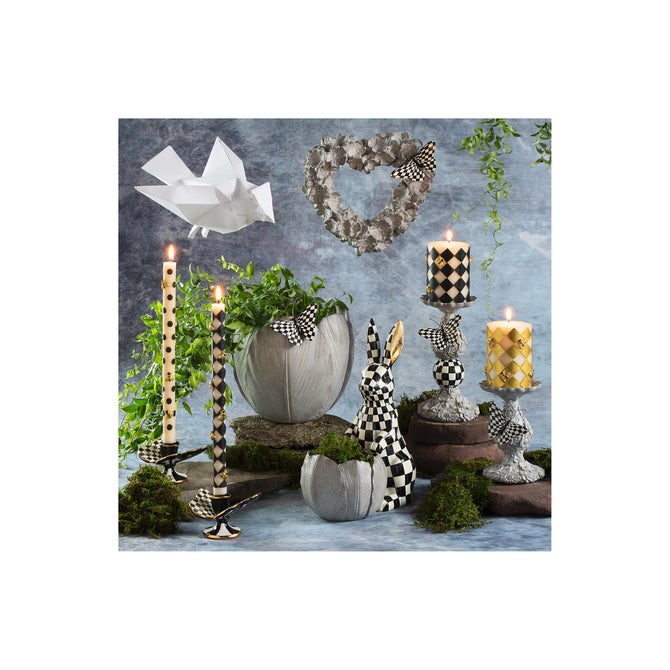 Courtly Check Butterfly Candle Holders, Set of 2