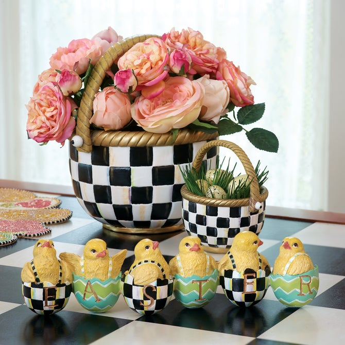 Courtly Check Large Basket