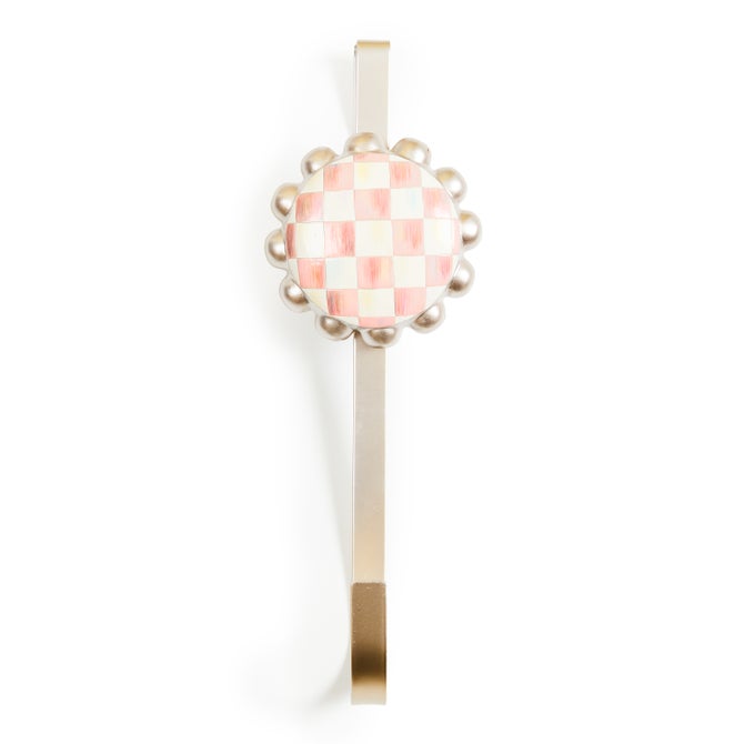 Rosy Check Wreath Hanger