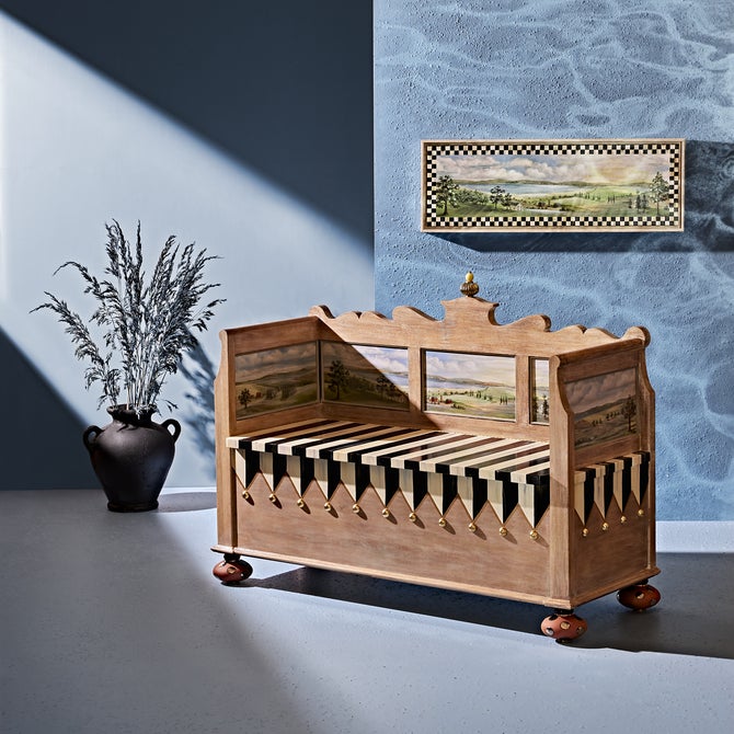 Landscape Blanket Bench