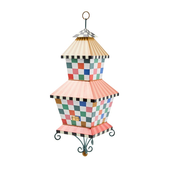 Dolce Vita Check Birdhouse