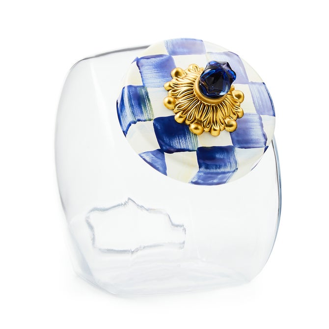 Cookie Jar with Courtly Check Lid