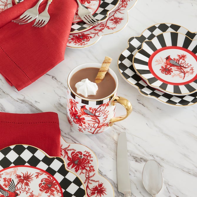 Cardinal Toile Mug
