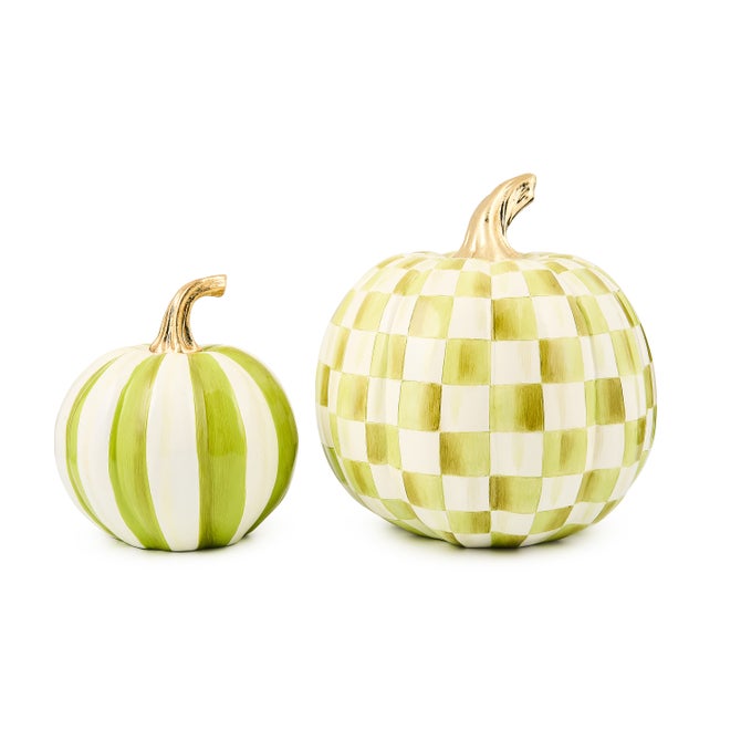 Classic Stripe & Check Pumpkin Set