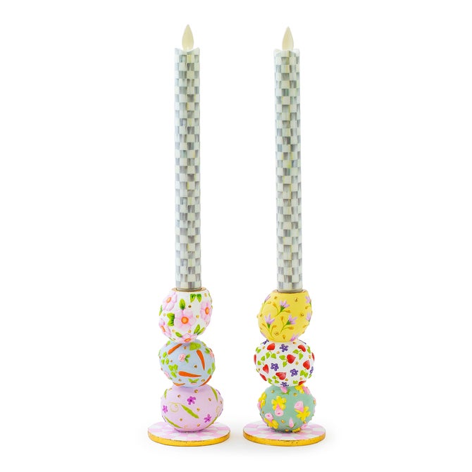 Patience Brewster Egg Candle Holders, Set of 2