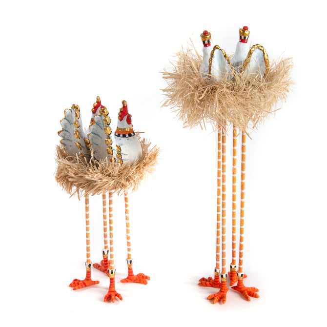 Patience Brewster Nativity Chicken & Dove Figures