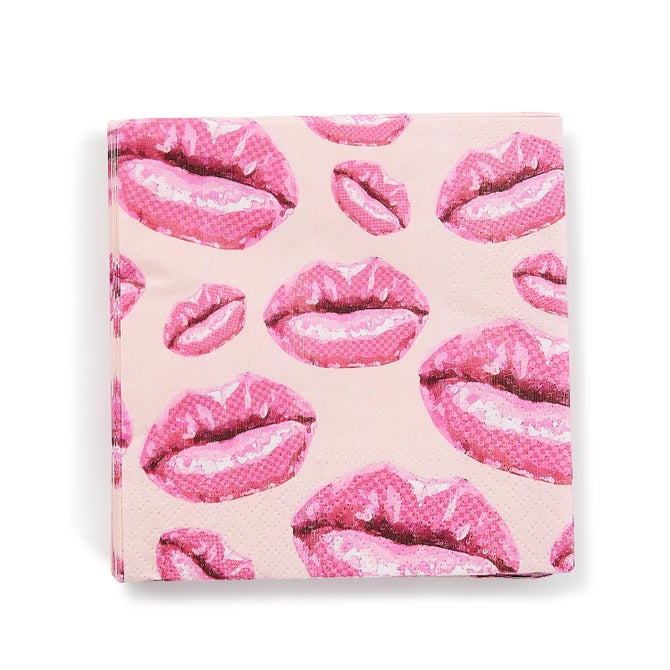 Kiss Me Cocktail Paper Napkins
