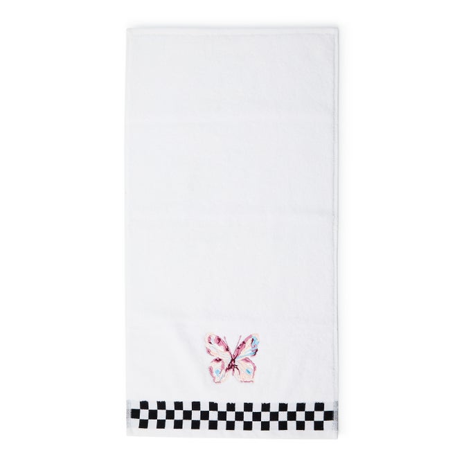 Eternity Butterfly Check Hand Towel