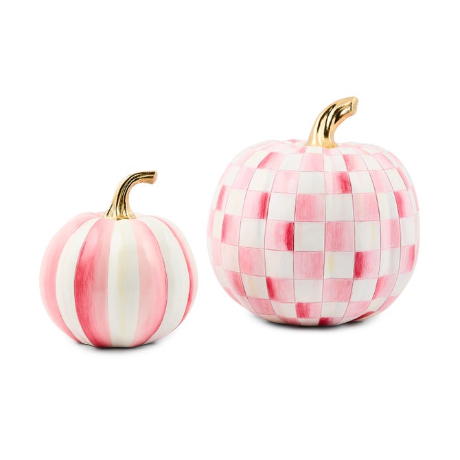 Classic Stripe & Check Pumpkin Set