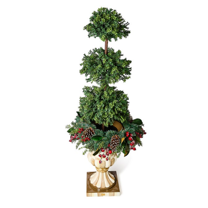Boxwood Triple Ball Topiary Urn Filler