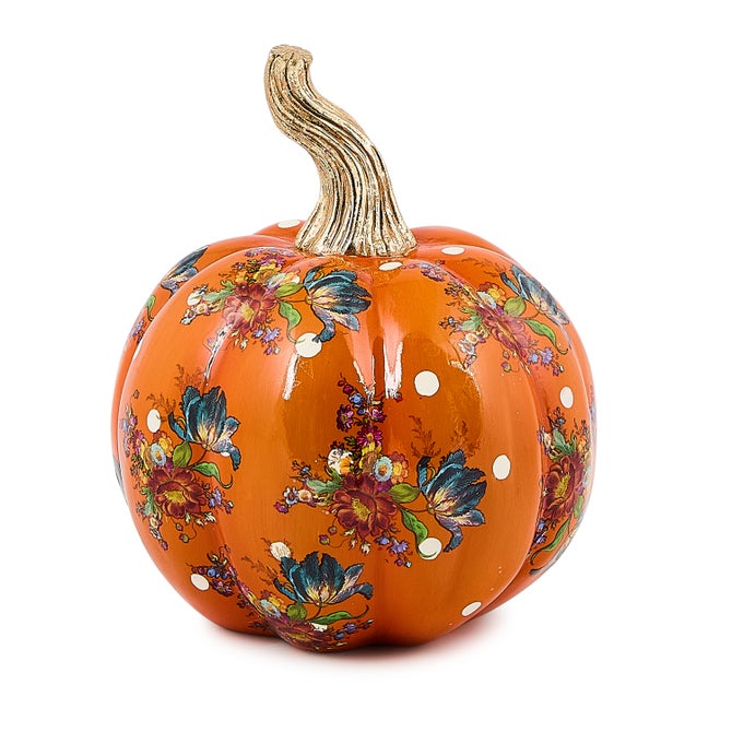 Orange Flower Market Mini Pumpkin