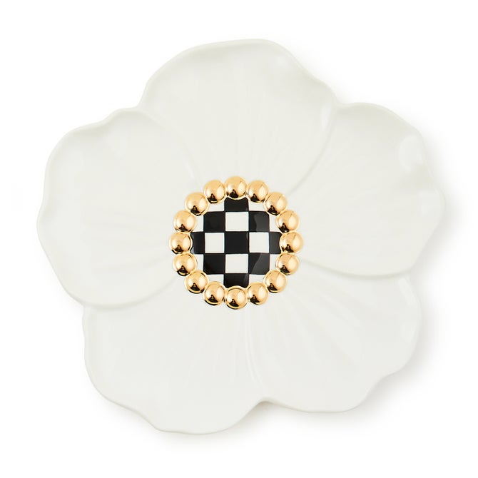 White Rabbit Ceramic Dessert Plates, Set of 4