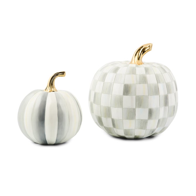Classic Stripe & Check Pumpkin Set