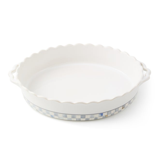 Sterling Check Everyday Large Oval Baker