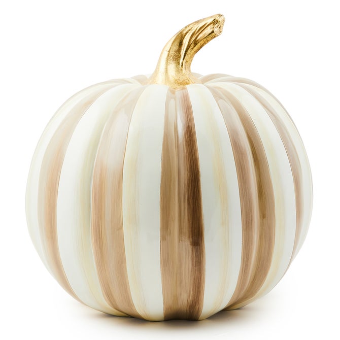 Mocha Stripe Medium Pumpkin