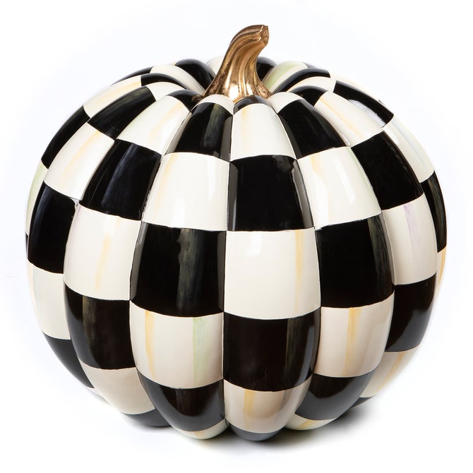 Courtly Check Outdoor Pumpkin