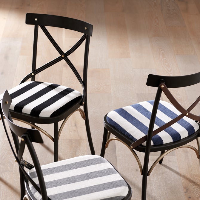 Flatiron Black Stripe Dining Chair