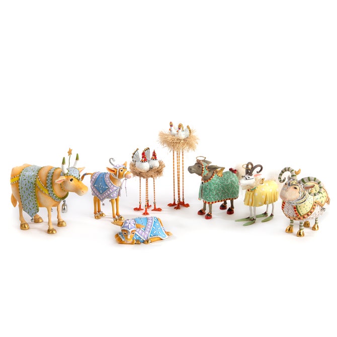 Patience Brewster Nativity Chicken & Dove Figures