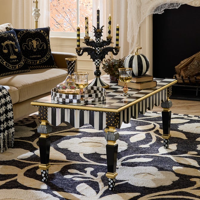 Courtly Check & Stripe Coffee Table