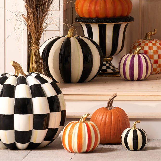 Orange Stripe Medium Pumpkin