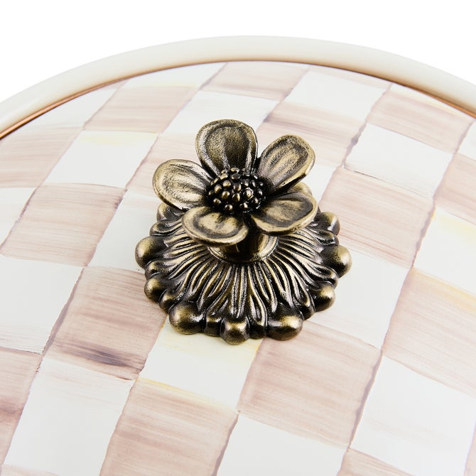 Mocha Check Medium Casserbole