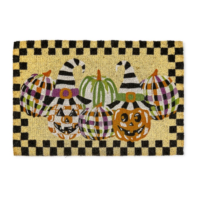 Happy Jack O'Lanterns Entrance Mat