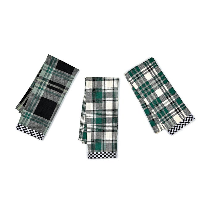Evergreen Woven Dish Towels, Set of 3