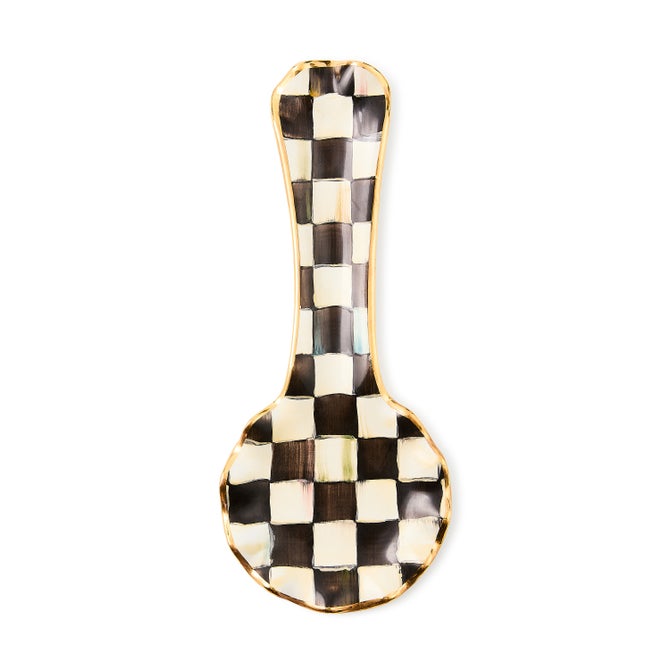 Courtly Check Ceramic Spoon Rest