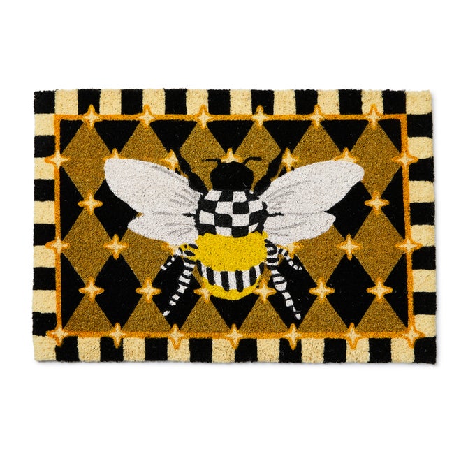 Honeycomb with Bees Entrance Mat
