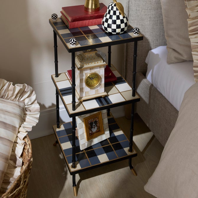 Mad for Plaid 3-Tier Table