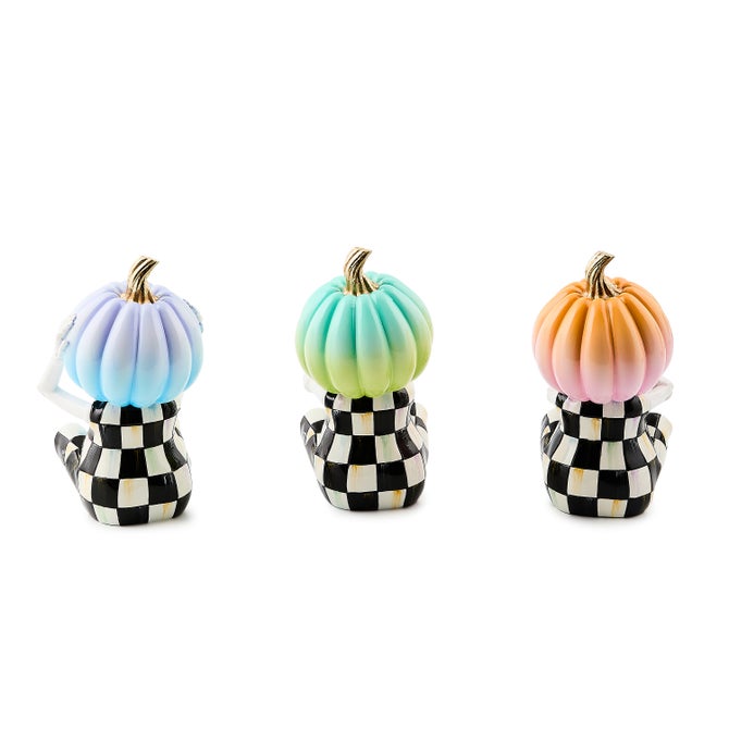 Trick or Treat Pumpkin Skeletons, Set of 3