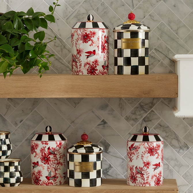 Cardinal Toile Canister