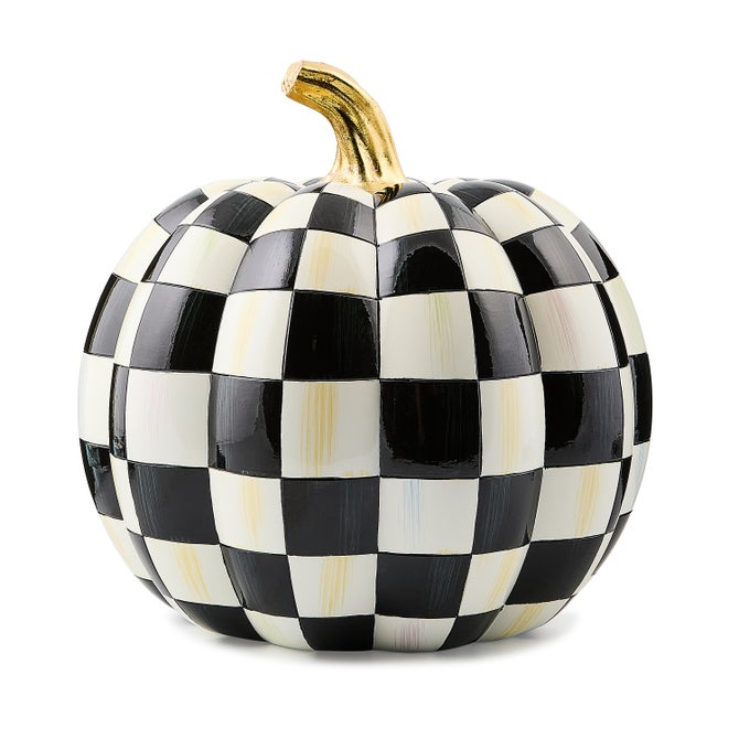 Courtly Check Illuminated Jack O' Lantern