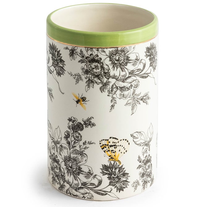 Butterfly Toile Short Vase