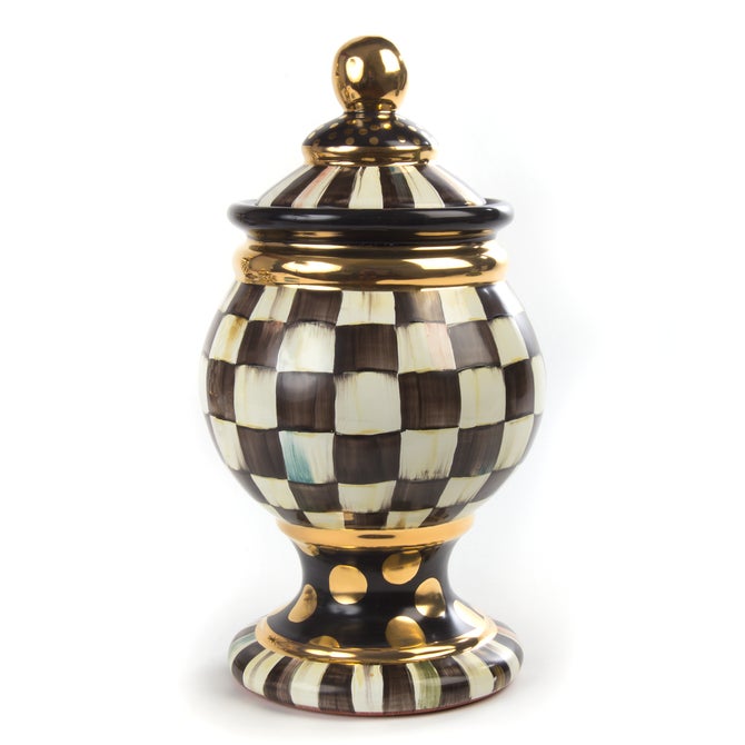 Courtly Check Ceramic Canister
