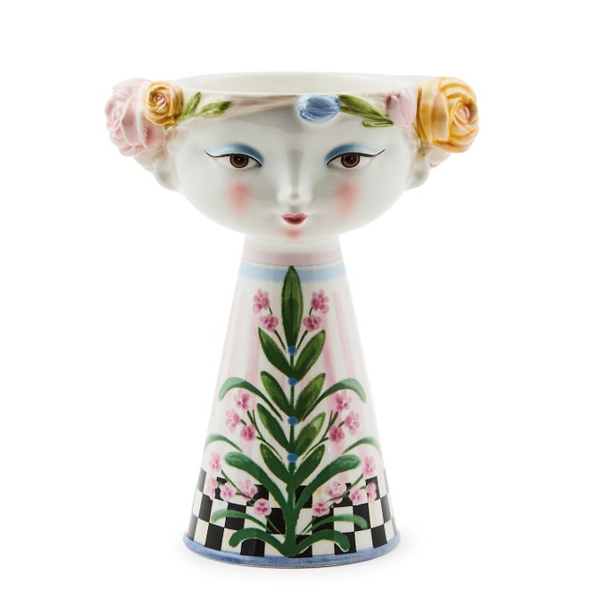 Rosy Meadow Short Lady Vase