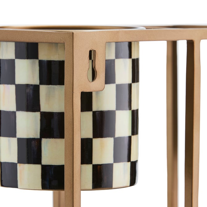 Courtly Check Large Hanging Plant Stand