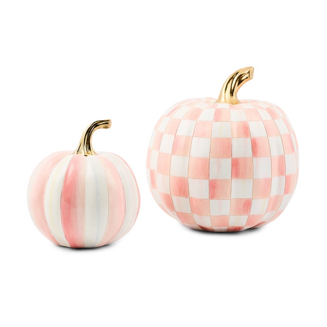 Classic Stripe & Check Pumpkin Set