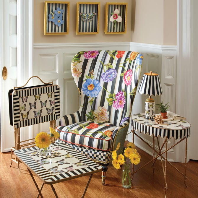 Butterfly Collection Cocktail Trays, Set of 4