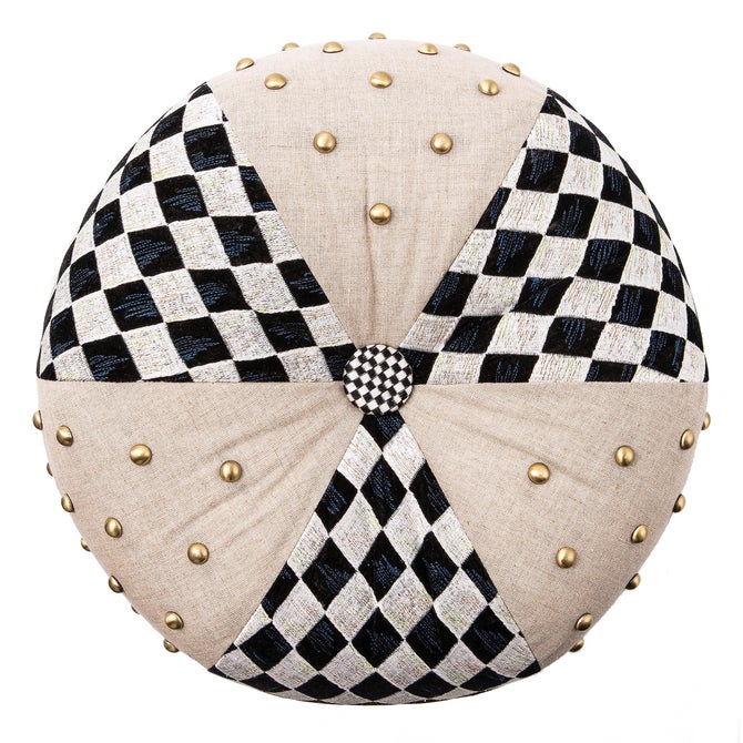 Diamond and Dot Footstool